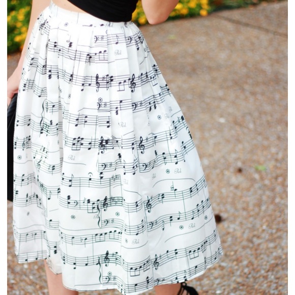 Chicwish Dresses & Skirts - SOLD Chicwish music note skirt